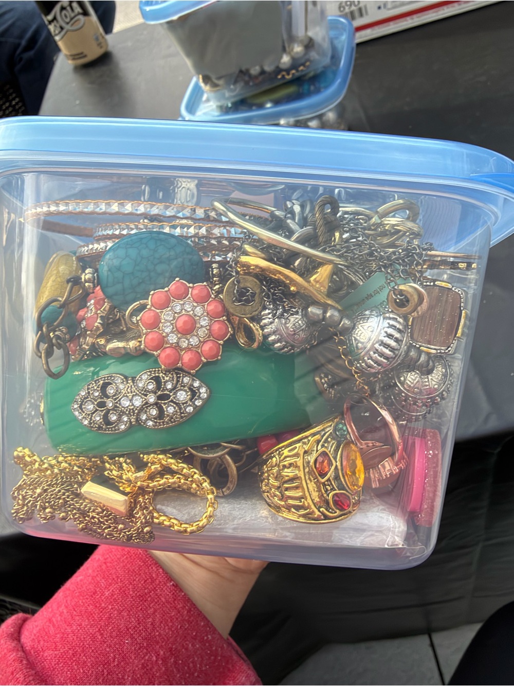 Gold and Silver Tones costume jewelry mix lot
